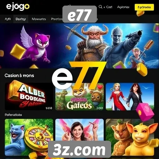 Plataforma e77 expande catálogo de jogos online